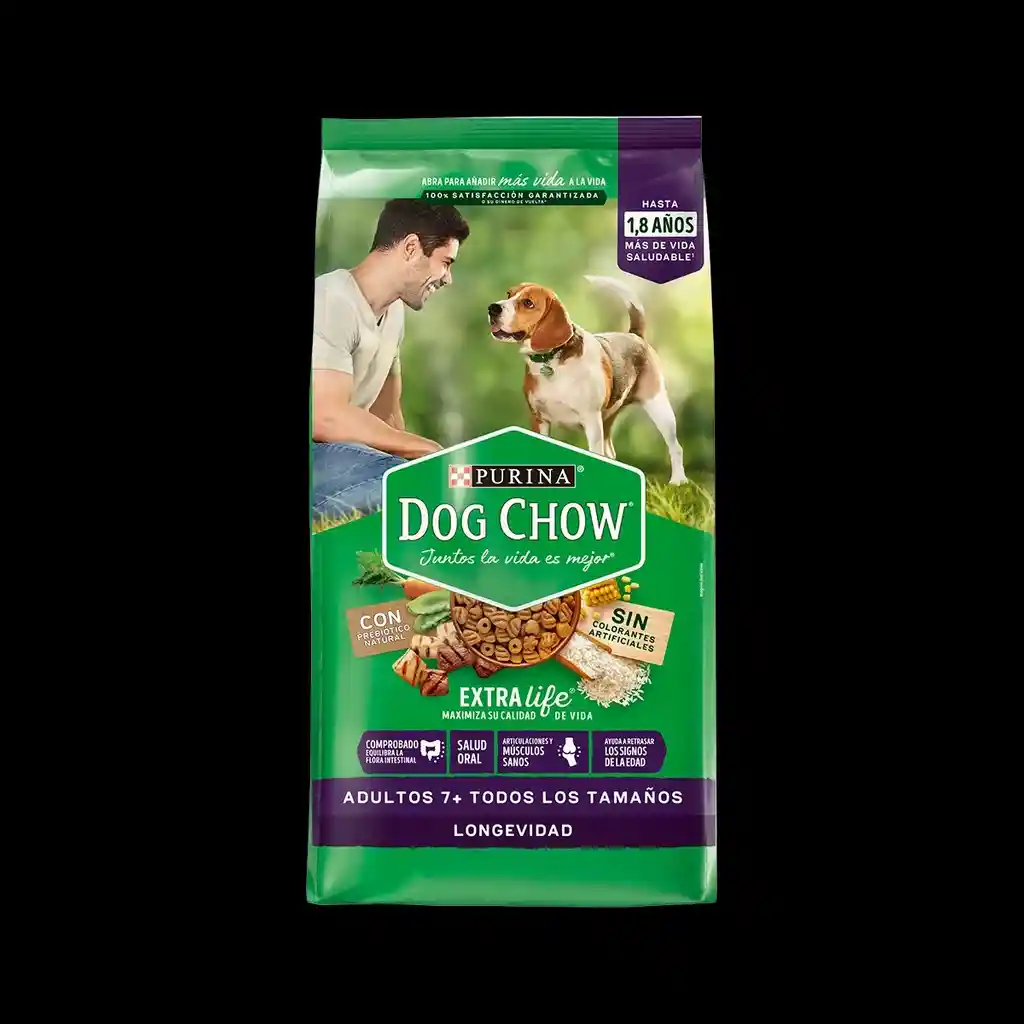 Dog Chow Longevidad Adultos 7+ Todos Los Tamaños