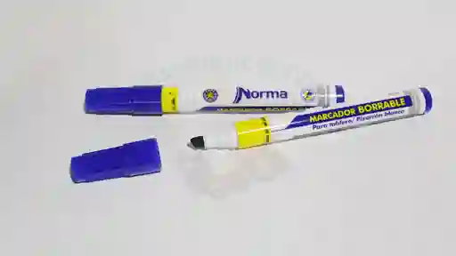 Marcador Norma Borrable Azul