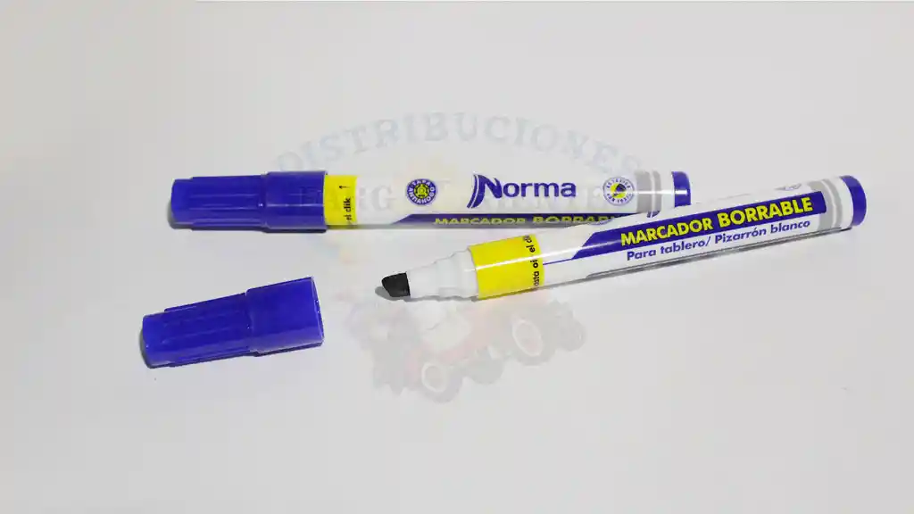 Marcador Norma Borrable Azul