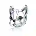 Charm Dije Para Mujer Perro Bulldog Francés En Plata 925