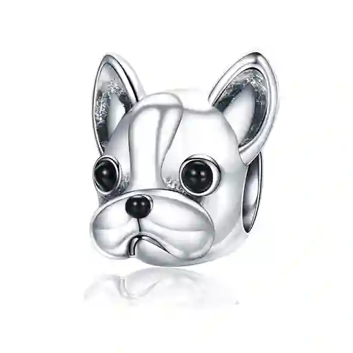 Charm Dije Para Mujer Perro Bulldog Francés En Plata 925