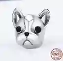 Charm Dije Para Mujer Perro Bulldog Francés En Plata 925