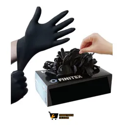 Guantes Latex Negro Par Talla M