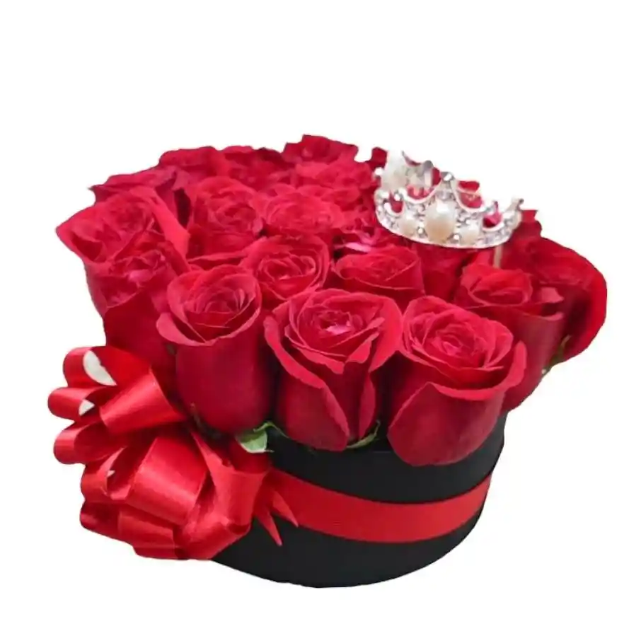 Caja Floral De Rosas X24 Unidades