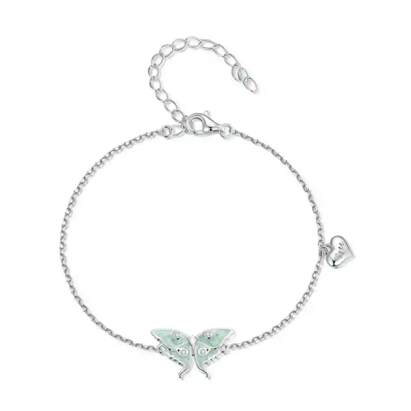 Pulsera Manilla Para Mujer Mariposa Circones En Plata 925