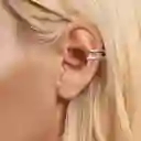 Arete Ear Cuff Moda Cartílago Para Mujer Circones En Plata