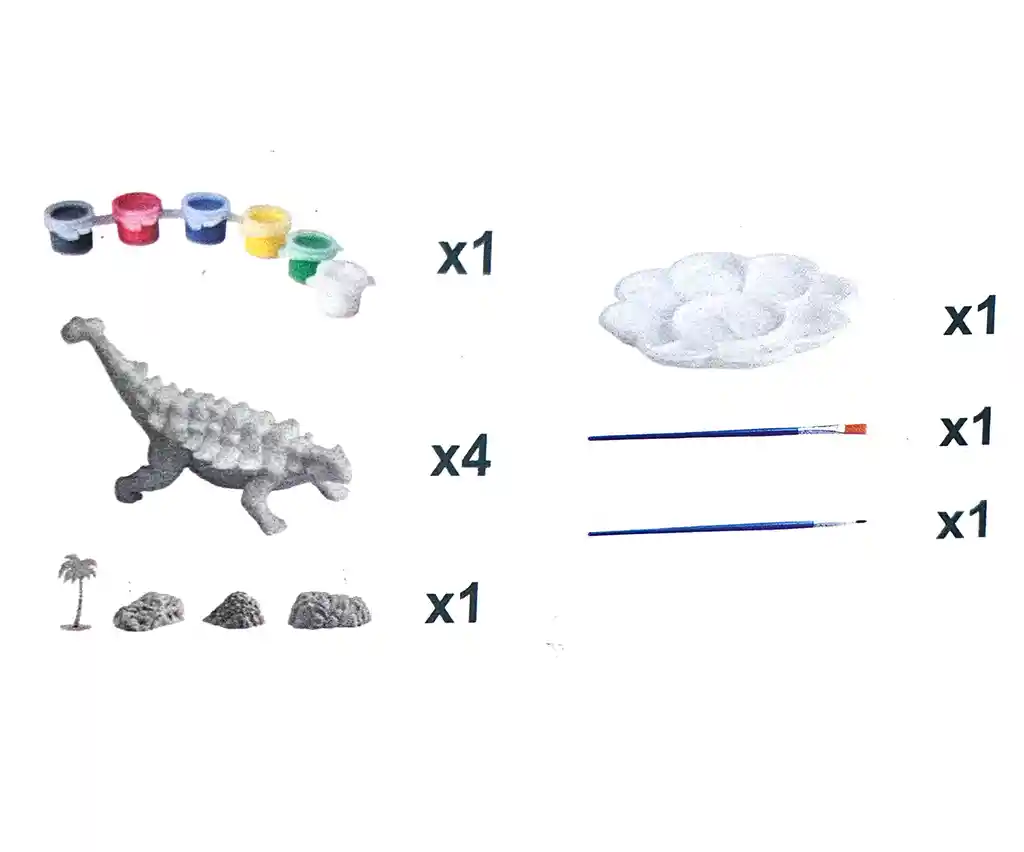 Juguete Dinosaurios Jurassic Park Para Pintar Didáctico