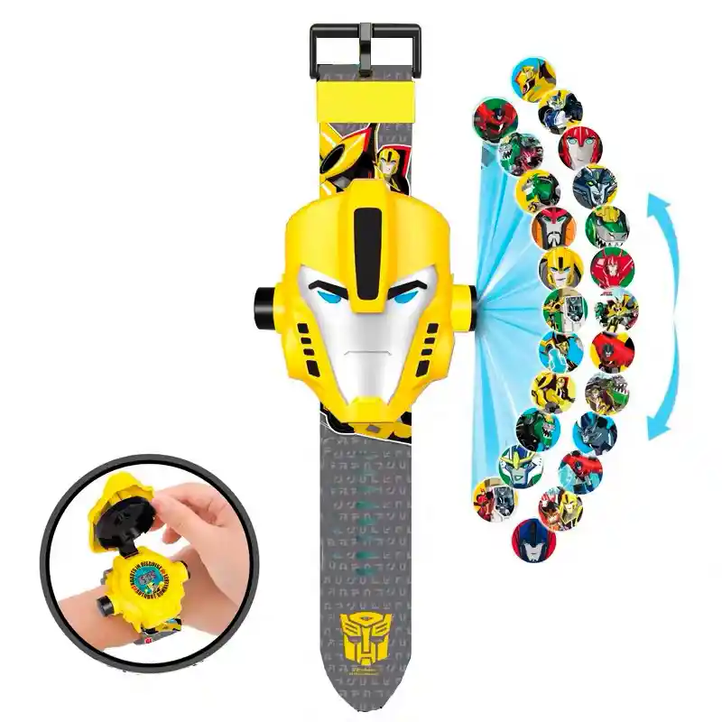 Reloj Niños Proyector Luz Digital Transformers Bumblebee