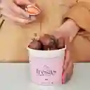 Vaso De Fresas Cubiertas Con Chocolate