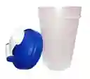 Shaker Mezclador 400ml Proteína Gimnasio Vulk - Azul