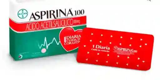 Aspirina 100 (acido Acetilsalicilico 100 Mg) Sobre