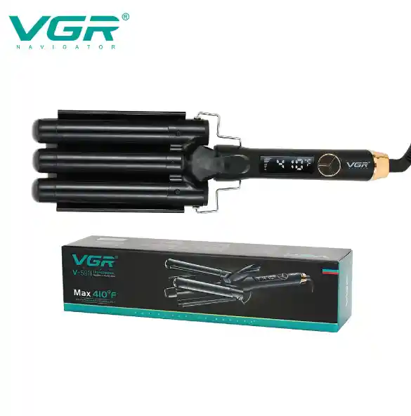 Varas Rizadoras 3 Barrel Vgr Ondas De Agua Digital