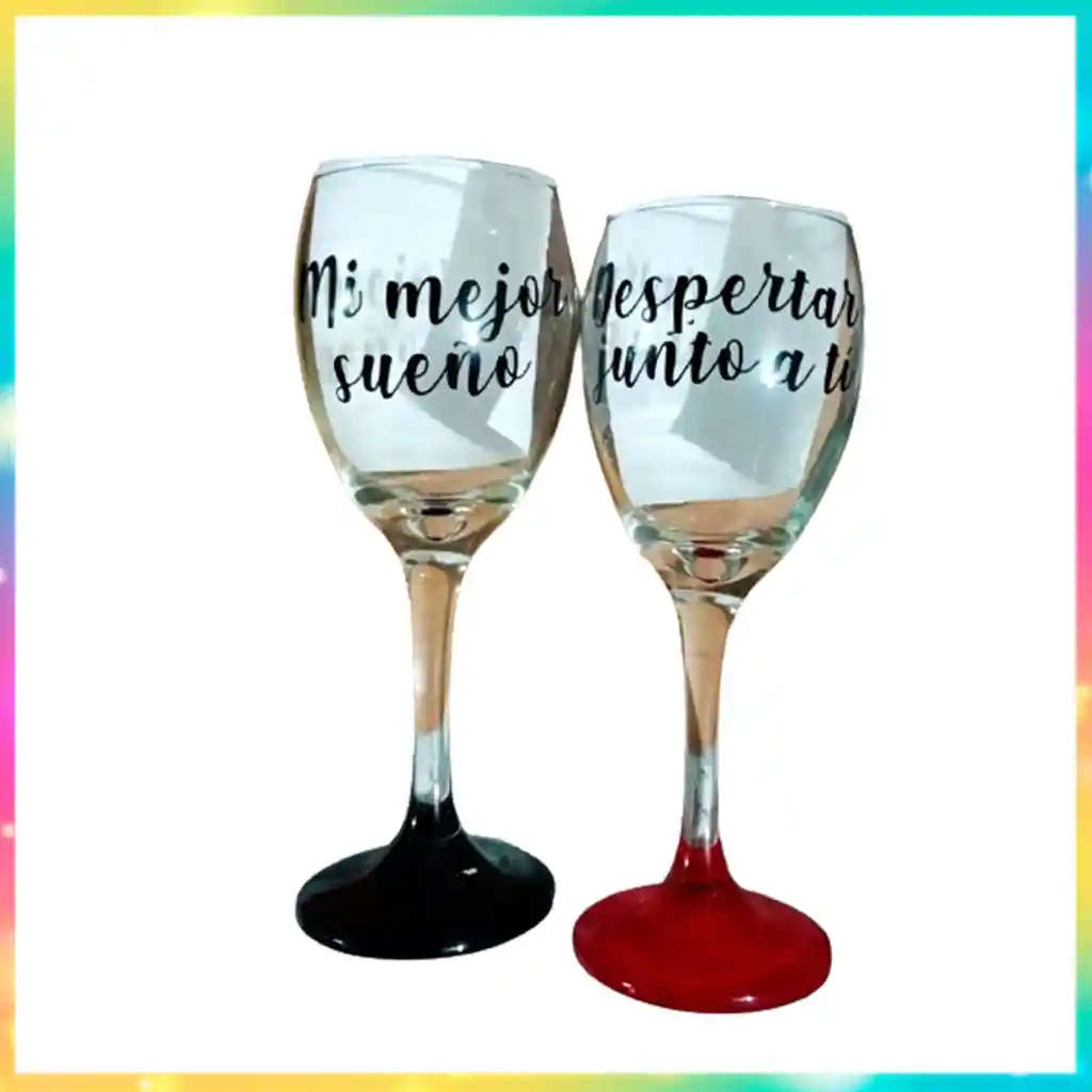 Copas Decoradas Para Vino