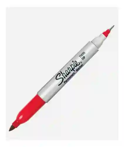 Marcador Sharpie Doble Punta Rojo