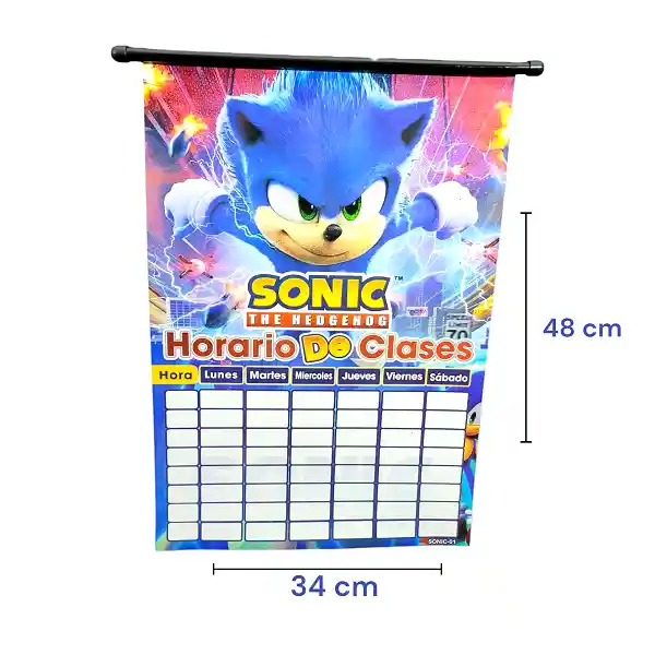 Horario De Clases Diseños Para Niños De Colgar Sonic X