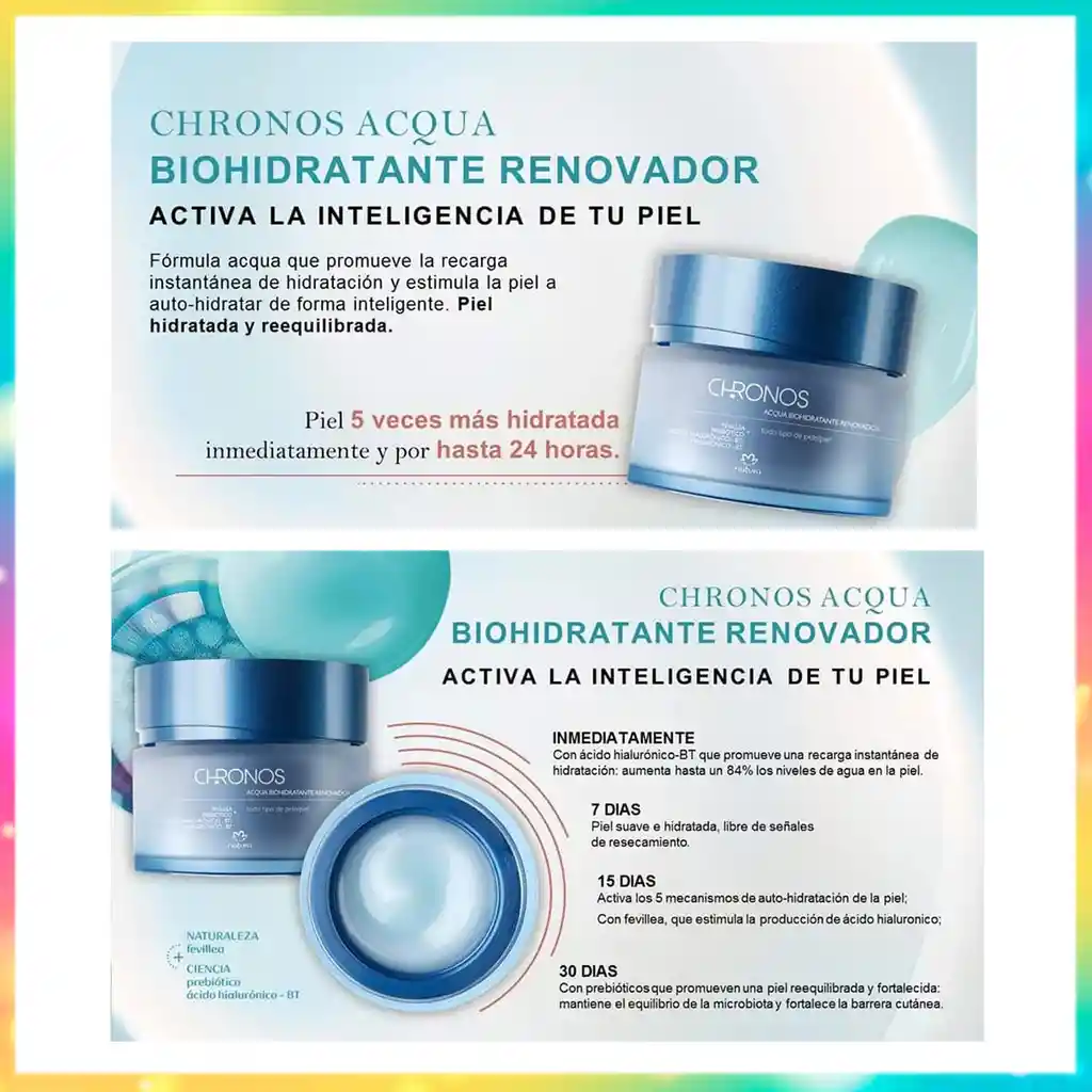 Chronos Acqua Biohidratante Renovador Natura Hidratante