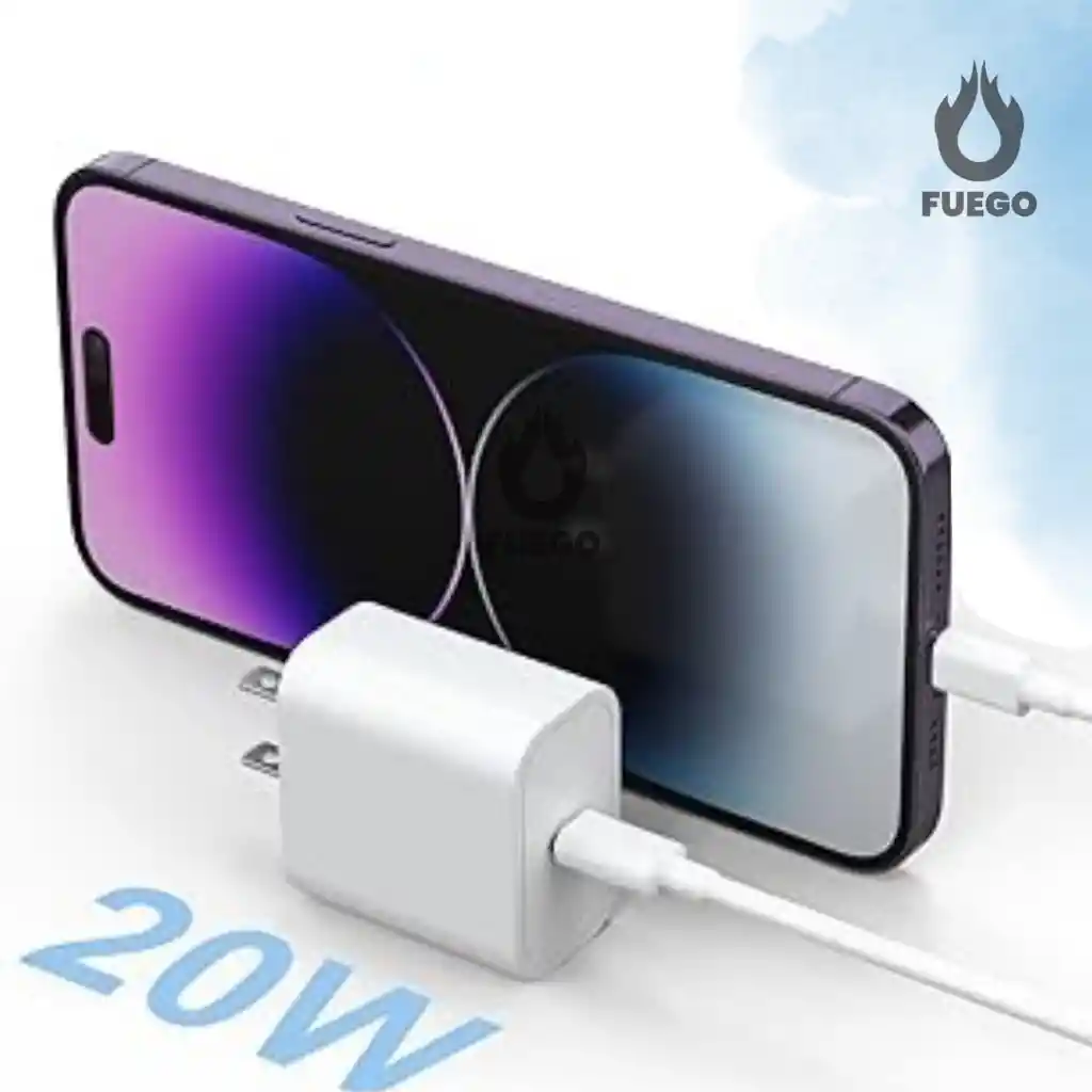 Adaptador Usb-c De 20w Mfi Carga Rápida