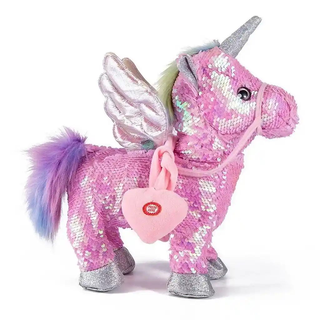 Unicornio Pony Interactivo Sonido Musica Camina + Baterias