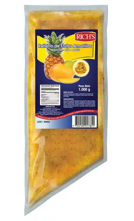 Relleno De Frutos Amarillos- Rich´s 1 Kg