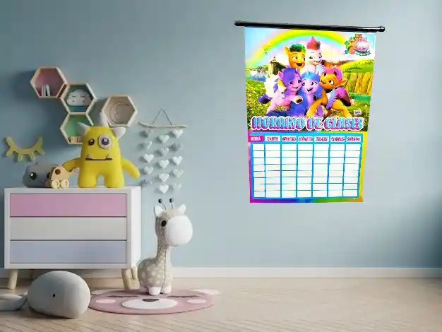 Horario De Clases Diseños Para Niños De Colgar My Little Pony