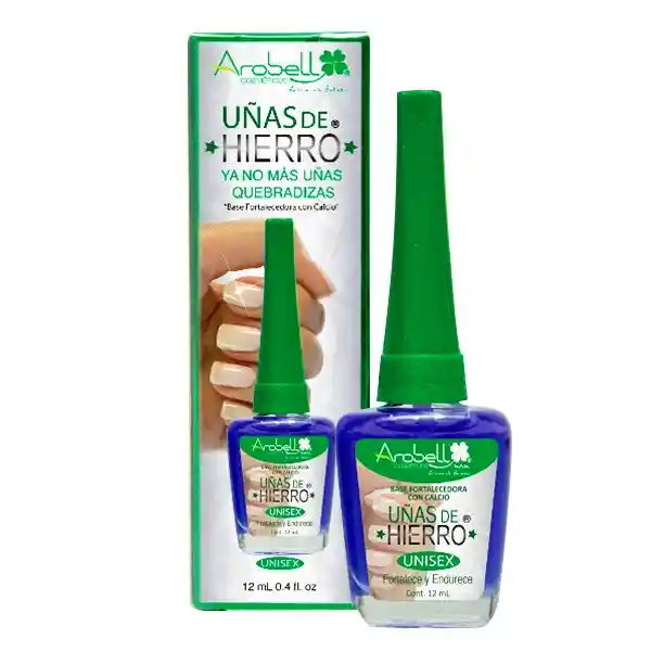 Esmalte Base Uñas De Hierro Arobell
