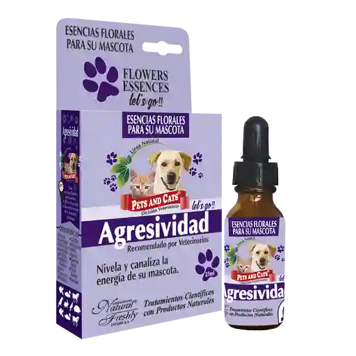 Esencia Para Mascotas Agresividad 25 Ml Esencias Florales Para Perros Y Gatos Agresividad