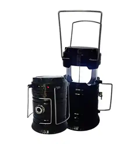 Lampara +linterna Solar Recargable Caperuza Emergencia