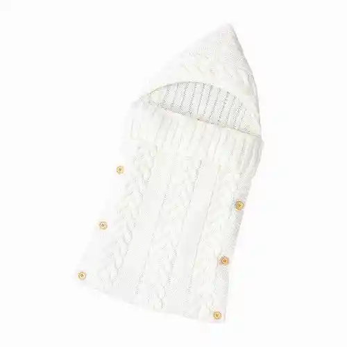 Cobija Con Botones A Los Lados Blanca 75 X 35 Cm