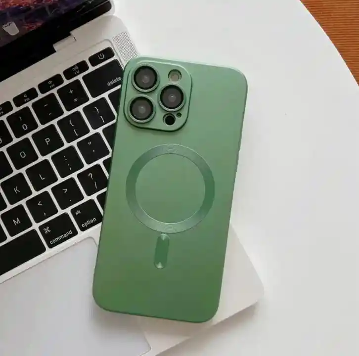 Case O Funda Magsafe Iphone 13 Pro Max (verde Metalizado)