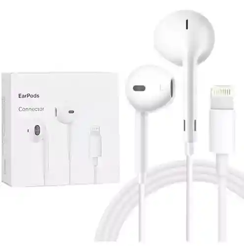 Earpods Con Conector Lightning Para Iphone Color Blanco