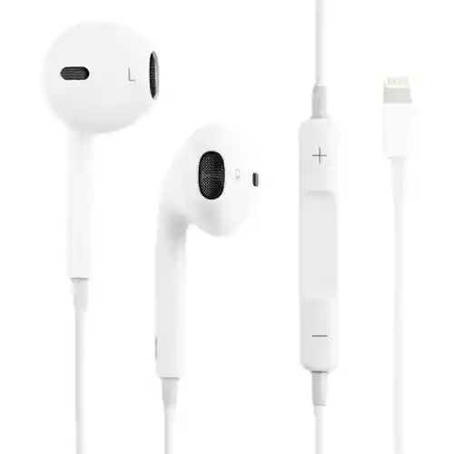 Earpods Con Conector Lightning Para Iphone Color Blanco