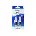 Tinta Epson 664 Negro Para Impresoras L210 L355 L365 L475 Kit 2