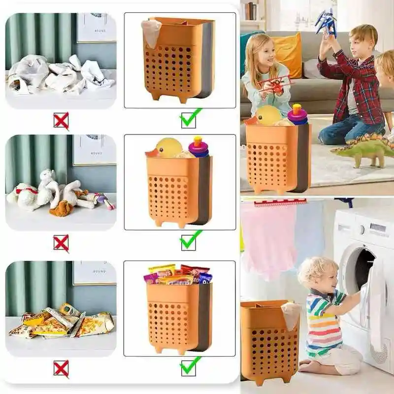Canasta De Basura Plegable Fexible Premium