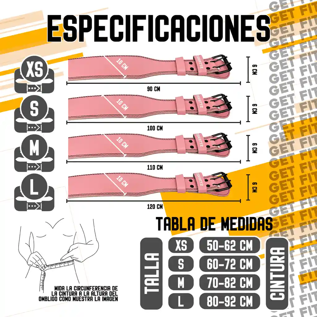 Cinturon 100% Cuero Levantamiento Pesa Gym Crossfit Building Cuero Legitimo Rosa