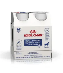 Royal Canin® 4 Pack Veterinary Diet Canine Renal Support Líquido (contiene 4 Botellas De 237 Ml Cada Una)