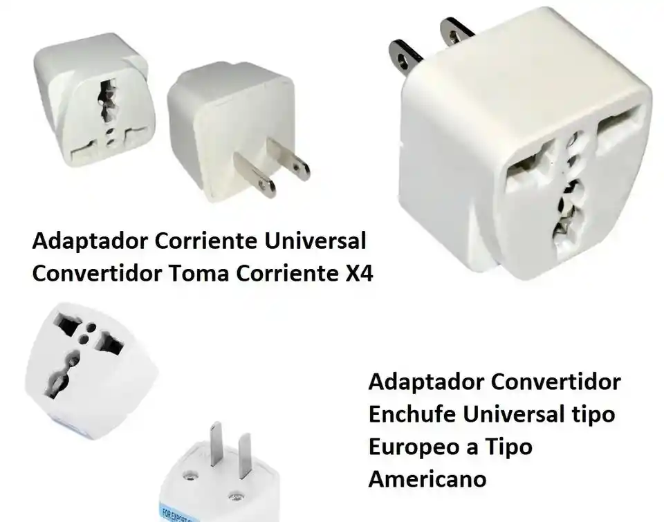 Conector Adaptador De Corriente De Otros Paises Para Usar Colombia