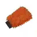 Guante Microfibra Naranja + Paños Microfibra 3 Pk 30x40cm