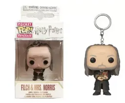 Llavero Funko Pop: Harry Potter Filch Y Mrs. Norris