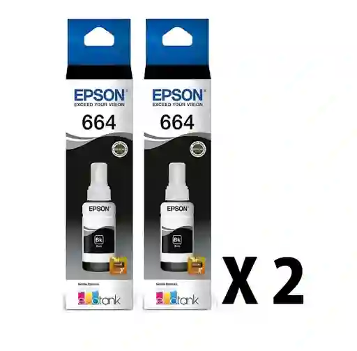 Tinta Epson 664 Para Recarga De Impresora Ecotank L210 L220 L355 L365 L395 L555