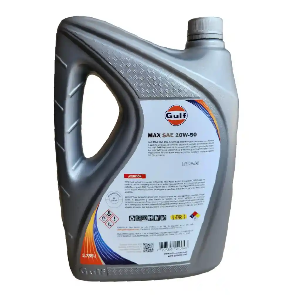 Aceite Para Motor Gulf Max Sae 20w-50 Api Sl/cf