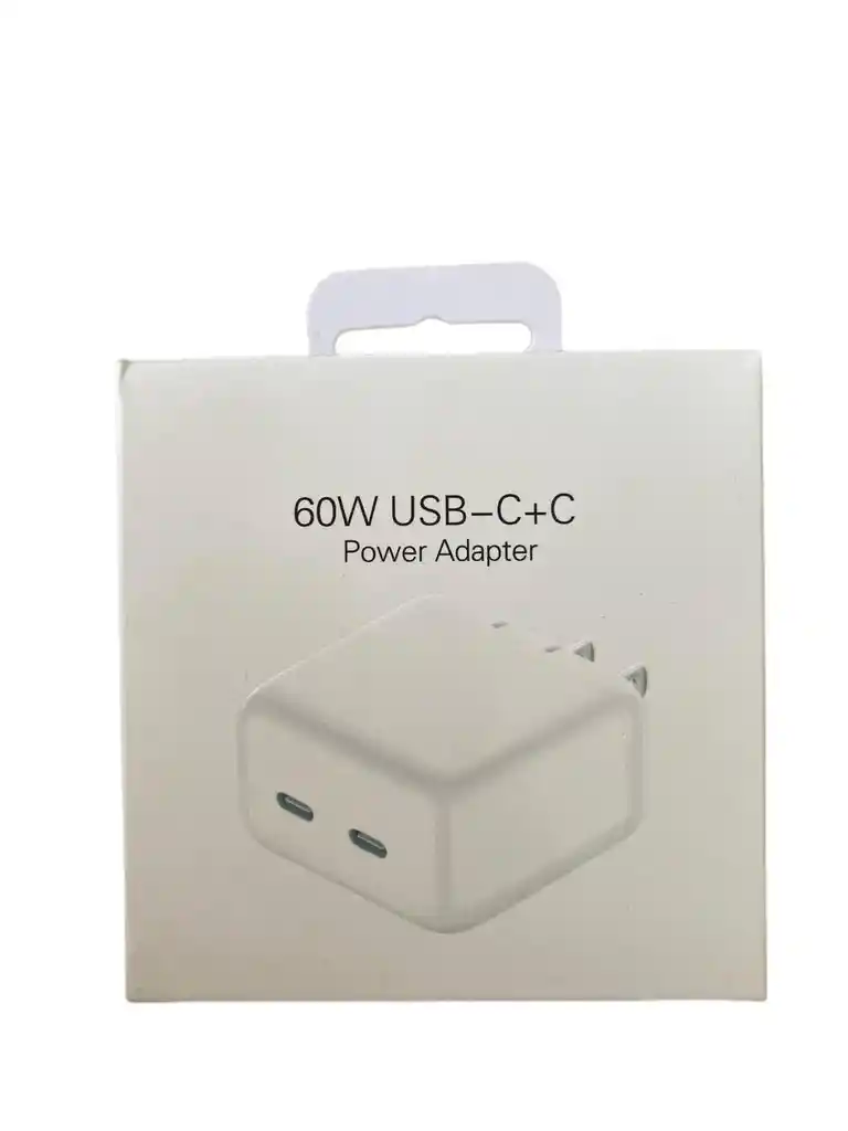 Cubo Iphone 60w/ Marranita Doble Tipo C 60w