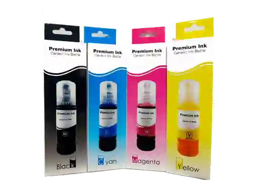 Tinta 544 Compatible Con Impresoras L1110 L3110 L3150 L5190 Kit X4 Colores