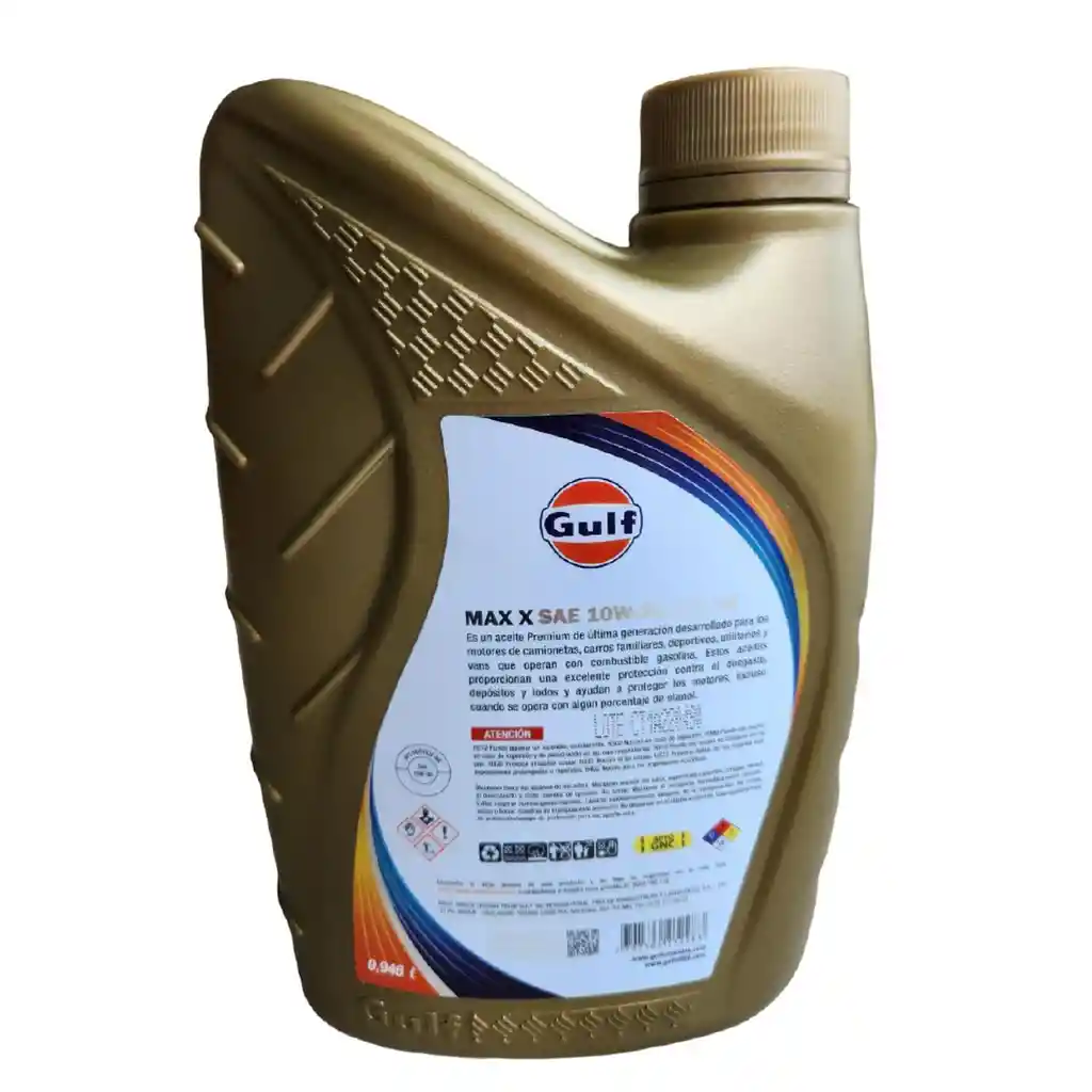 Aceite Para Motor Gulf Max X Sae 10w-30 Api Sn