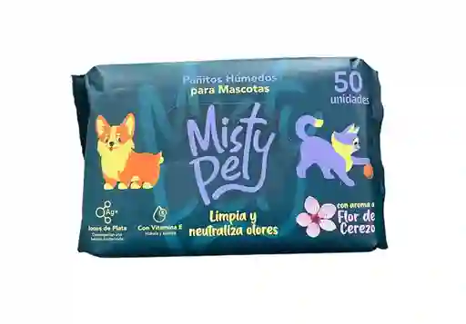 Pañitos Humedos Misty Pet * 100 Und.