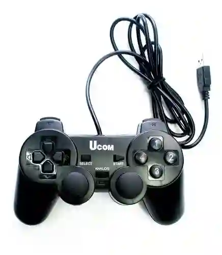 Control De Juegos Joystick Gamepad Usb Retro Turbo Pc Negro