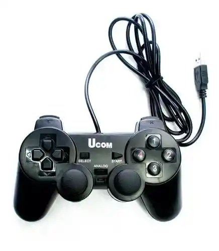 Control De Juegos Joystick Gamepad Usb Retro Turbo Pc Negro