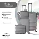 Maletas De Viaje Set X6 Unidades Rigidas Ruedas 360 Abs