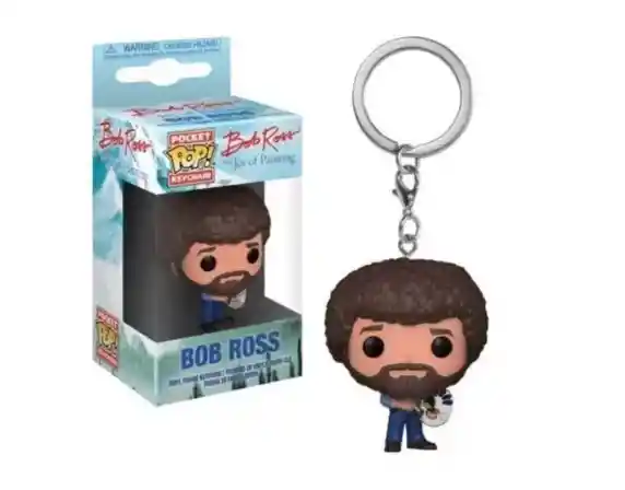 Llavero Funko Pop: La Alegría De Pintar Bob Ross