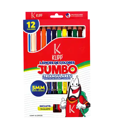 Colores Klipp Jumbo * 12 Colores Gratis Tajalapiz