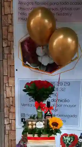 Arreglo Floral Con Baileys 2515